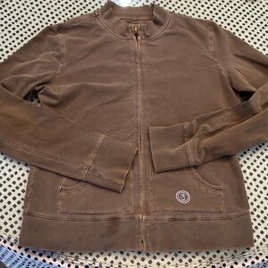 Vintage Life Is Good Brown Women's zip-up